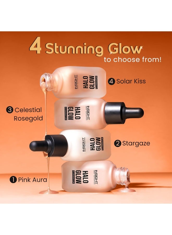 إنسايت مُضيء إنسايت هالو جلو - لون ذهبي وردي سماوي | لمسة نهائية ندية ومشرقة | مُضيء سائل | خفيف الوزن، قابل للتكثيف، يدوم طويلاً | متعدد الاستخدامات - 20 غرام - Image 3